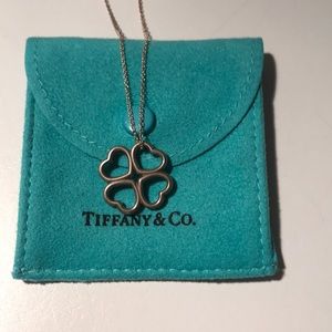 Tiffany & Co. 4 Heart Clover Pendant Necklace